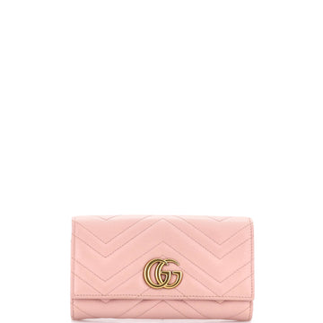 Gucci GG Marmont Continental Wallet Matelasse Leather