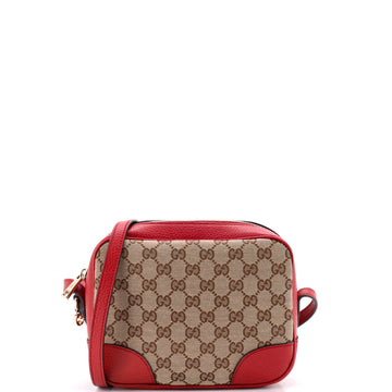 Gucci Bree Disco Crossbody Bag GG Canvas with Leather Mini
