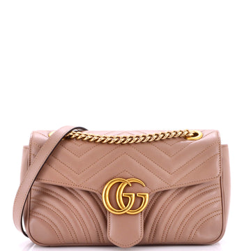 Gucci GG Marmont Flap Bag Matelasse Leather Small