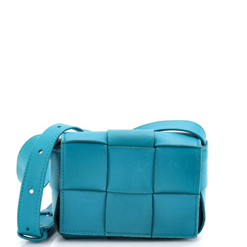 Bottega Veneta Cassette Crossbody Bag Maxi Intrecciato Leather Extra Mini