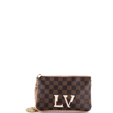 Louis Vuitton Double Zip Pochette Damier