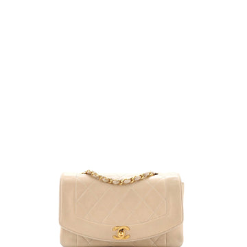 Chanel Vintage Diana Flap Bag Quilted Lambskin Small