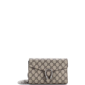 Gucci Dionysus Chain Wallet GG Coated Canvas Small