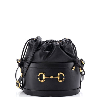 Gucci Horsebit 1955 Bucket Crossbody Bag Leather Small