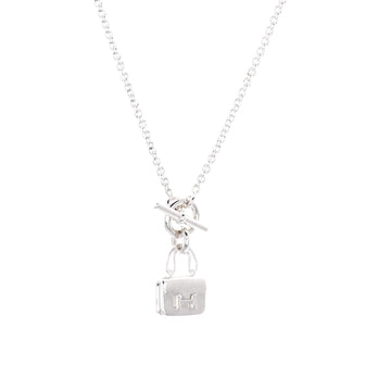 Hermes Amulettes Constance Pendant NM Necklace Sterling Silver