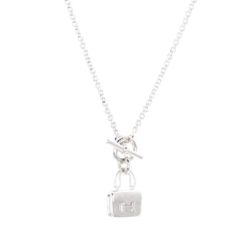 Hermes Amulettes Constance Pendant NM Necklace Sterling Silver