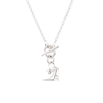 Hermes Kelly Amulette Pendant Necklace Sterling Silver