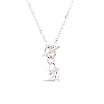 Hermes Kelly Amulette Pendant Necklace Sterling Silver