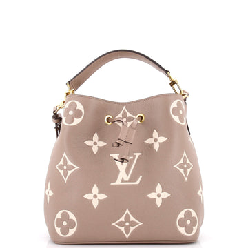 Louis Vuitton NeoNoe Handbag Bicolor Monogram Empreinte Giant MM