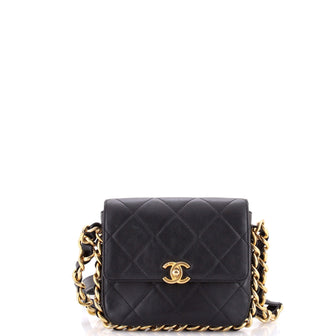 Chanel Framing Chain Flap Bag Quilted Calfskin Small