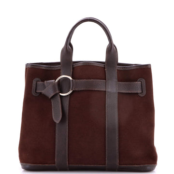 Hermes Ceinture Handbag Toile PM
