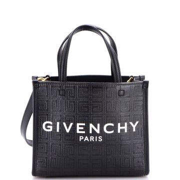 Givenchy G-Tote 4G Embossed Coated Canvas Mini