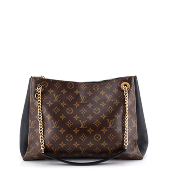 Louis Vuitton Surene Handbag Monogram Canvas with Leather MM