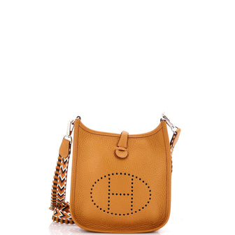 Hermes Long Strap Evelyne Bag Clemence TPM