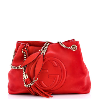 Gucci Soho Chain Strap Shoulder Bag Leather Medium