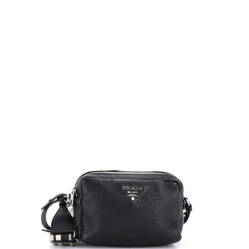 Prada Flou Camera Crossbody Bag Vitello Daino Small