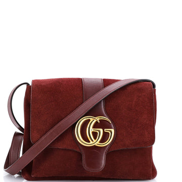 Gucci Arli Shoulder Bag Suede with Leather Medium