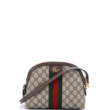 Gucci Ophidia Dome Shoulder Bag GG Coated Canvas Small