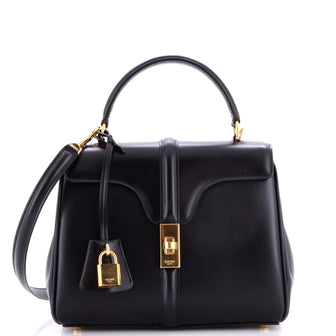 Celine 16 Top Handle Bag Smooth Calfskin Small