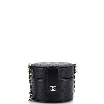 Chanel CC Allure Vanity Case with Chain Quilted Lambskin Small