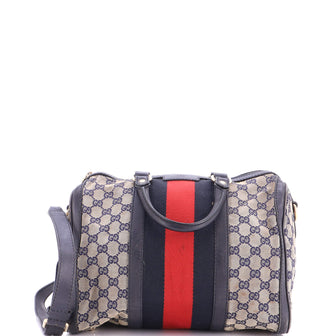 Gucci Vintage Web Boston Bag GG Canvas Medium