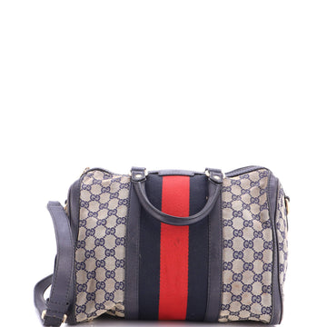 Gucci Vintage Web Boston Bag GG Canvas Medium