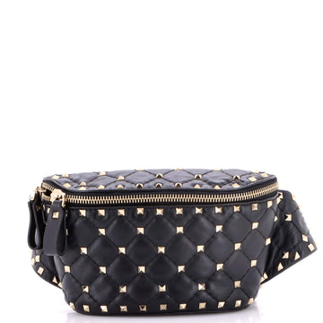 Valentino Garavani Rockstud Spike Belt Bag Quilted Leather Small