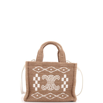 Celine Cabas Thais Tote Printed Canvas Small