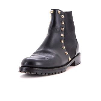 Valentino Garavani Women's Rockstud Beatle Chelsea Boots Leather