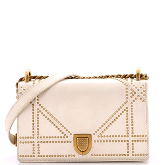 Christian Dior Diorama Flap Bag Studded Leather Small