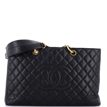 Chanel Grand Shopping Tote Quilted Caviar XXL