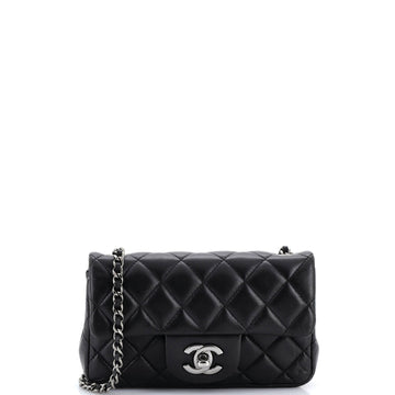 Chanel Classic Single Flap Bag Quilted Lambskin Extra Mini