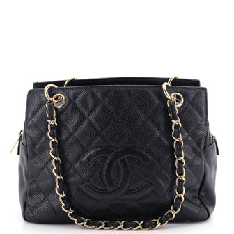 Chanel Petite Timeless Tote Quilted Caviar