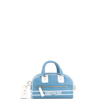 Christian Dior Vibe Zip Bowling Bag Leather Small