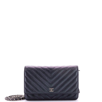 Chanel Wallet on Chain Chevron Caviar