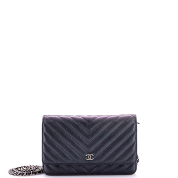 Chanel Wallet on Chain Chevron Caviar