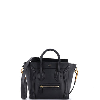 Celine Luggage Bag Smooth Leather Nano