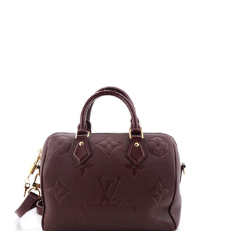 Louis Vuitton Speedy Bandouliere Bag Monogram Empreinte Giant 25