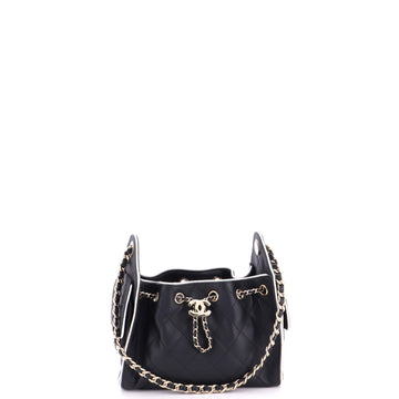 Chanel 25 Hobo Bag Quilted Calfskin Mini
