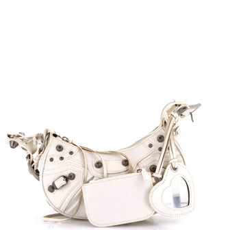 Balenciaga Le Cagole Giant Studs Shoulder Bag Leather XS