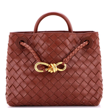 Bottega Veneta Andiamo Top Handle Bag Intrecciato Nappa Small