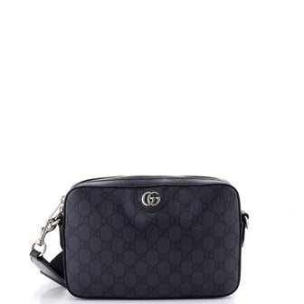 Gucci Ophidia Zip Wristlet Shoulder Bag GG Coated Canvas Small