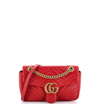 Gucci GG Marmont Flap Bag Matelasse Leather Small