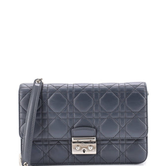 Christian Dior Miss Dior Promenade Pouch Cannage Quilt Lambskin Large