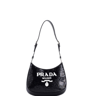 Prada Cleo Shoulder Bag Sequins Small