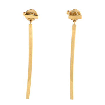 Tiffany & Co. T Wire Bar Earrings 18K Yellow Gold