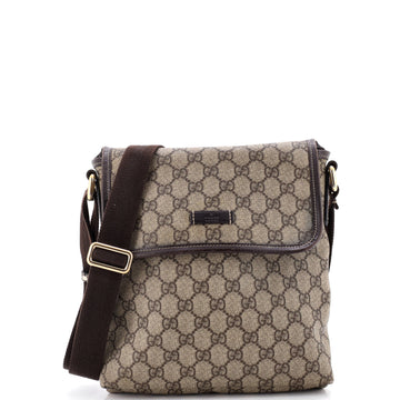 Gucci Flap Messenger GG Coated Canvas Small