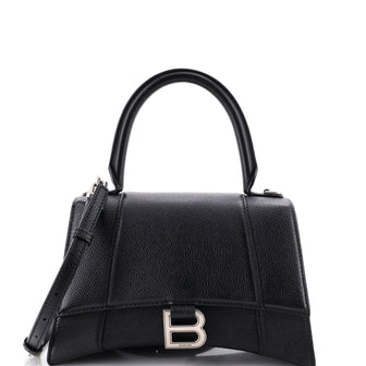 Balenciaga Hourglass Top Handle Bag Leather Small
