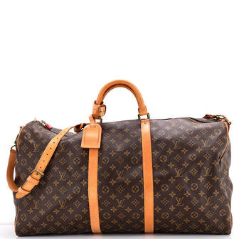Louis Vuitton Keepall Bandouliere Bag Monogram Canvas 60