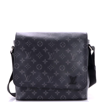 Louis Vuitton District Messenger Bag Monogram Eclipse Canvas PM
